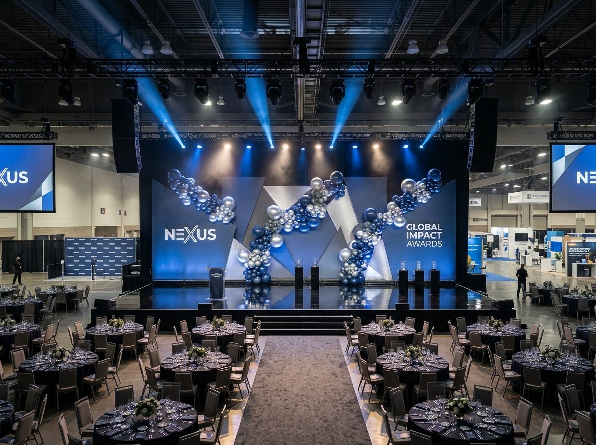 Corporate annual gala and brand activation decor in Dubai
